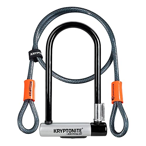 Kryptonite Lucchetto A U Kryptolok Standard W/Flex | Lucchetto Antifurto Per Bici | Livello Di Sicurezza 6/10| Studiato Per Resistere Ai Tentativi Di 