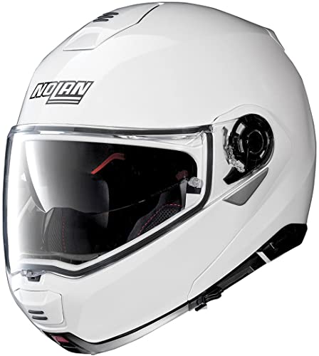 Nolan N100-5 Classic N-Com Metal White L