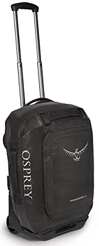 Osprey, Rolling Transporter 40 Borsone Da Viaggio Black O/S Unisex-Adult, S