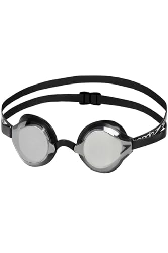 Speedo Unisex Adulto Fastskin Speedsocket 2 Mirror Occhialini, Nero/Mirror, Taglia Unica