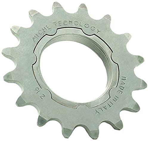 Miche Accessorio Pignone Acciaio 16 Denti Pista Con Supporto Unisex Adulto, Grigio, Dientes