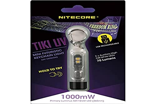 Nitecore Tikiuv, Lampada Portachiavi Unisex-Adulto, Trasparente, 55Mm