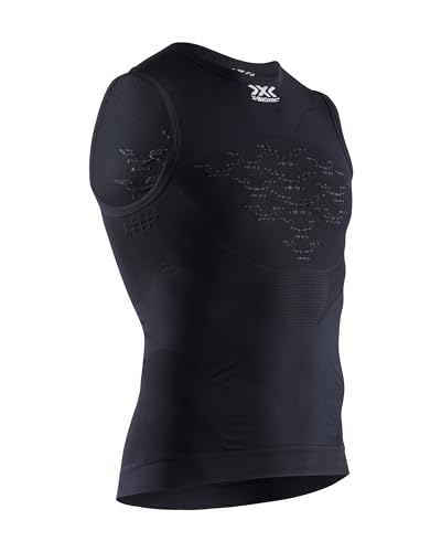 X-Bionic Energizer 4.0 Light Singlet Men, T Shirt Uomo, Opal Black/Arctic White, M