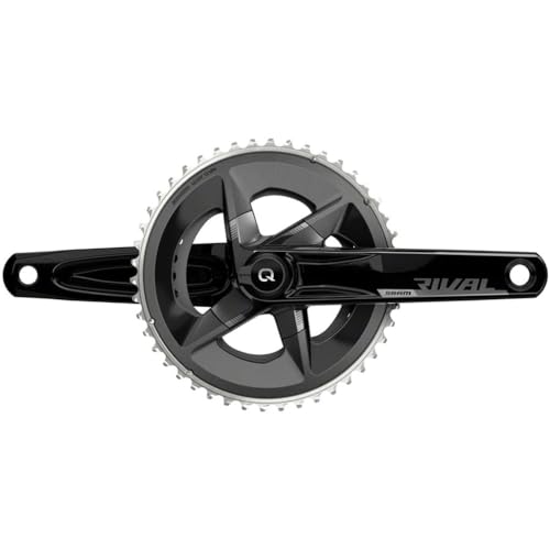 Sram Rival, Guarnitura Unisex Adulto, Alluminio Nero, 48-35