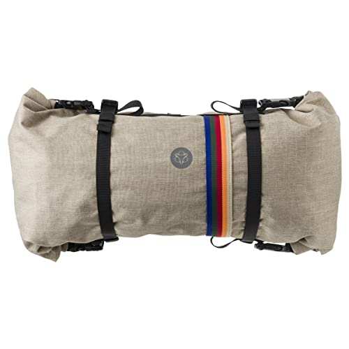 Agu Bikepacking Borsa Da Manubrio Bici, Borsa Per Bicicletta 17L Da Fissare Al Manubrio, Idrorepellente, Riflettente, Montaggio Semplice, 100% Poliest