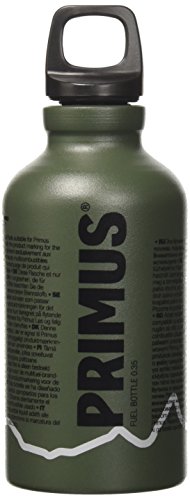 Primus Fuel, Bottiglia Per Carburante In Alluminio Ultraleggera Verde Militare, 350 Ml