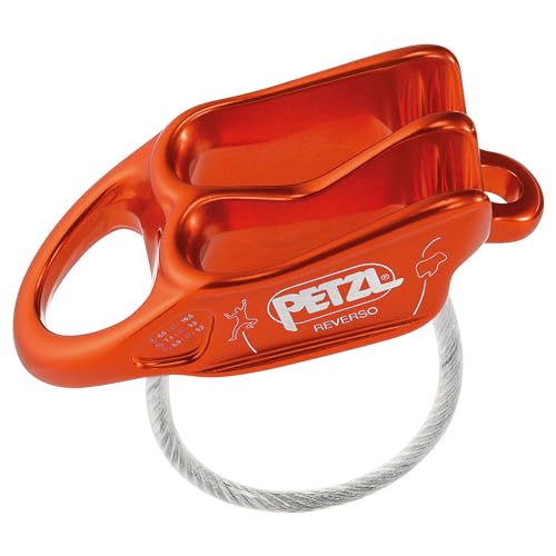 Petzl - Assicuratore Reverso - Unisex, Rosso, Taglia Unica