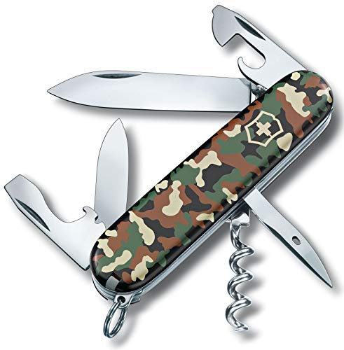 Victorinox, Coltellino Svizzero Spartan (12 Funzioni, Lama, Cavatappi, Apriscatole), Mimetico