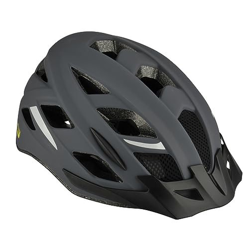 Fischer Urban Levin Casco Da Bicicletta, Unisex, Urban Levin, Grigio/Nero, S/M