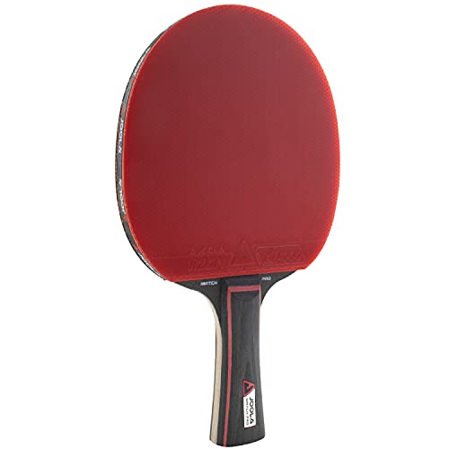 Joola Match Pro Ittf, Racchetta Da Ping Pong Da Ping Pong Approvata Per Tutti I Giorni, 4 Stelle, Nero/Rosso, Spessore Spugna 1,8 Mm