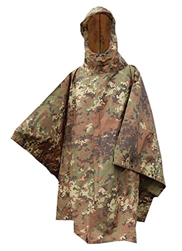 Mil-Tec - Poncho Da Uomo Vegetato Woodland