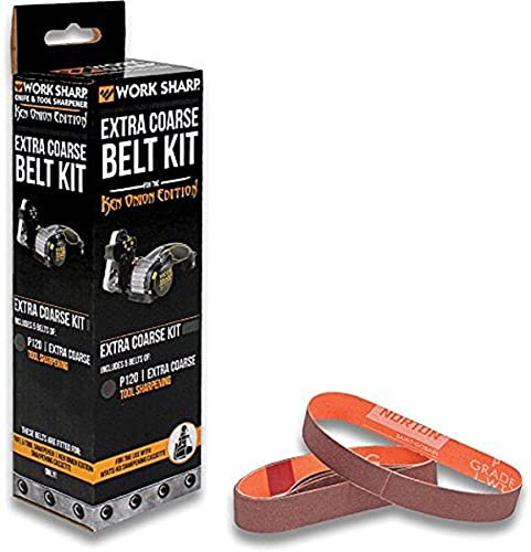 Work Sharp & Ken Onion Edition Kit Di Coltelli E Cinture Per Attrezzi – Wssako81117 Accessorio Per Smerigliatrice A Lama Con Kit Di Cinghie Abrasive –