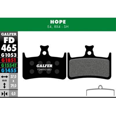 Galfer G1455 Pastiglie Freno Hope E4 Rx4 Rosso Road Bici Adulto Unisex Adulto Blu Taglia Unica