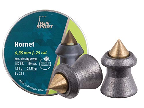 H&N Sport 6,35 Mm, H&N Diabolo Hornet 6.35Mm (150) Unisex-Adulto, N-5923 C, 6,35Mm