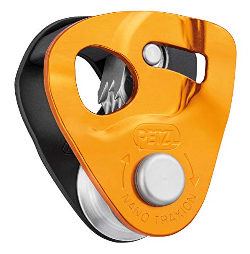 Petzl Nano Traxion, Pulley Blocker Leggero Ad Alte Prestazioni Unisex-Adulto, Giallo, Taglia Unica