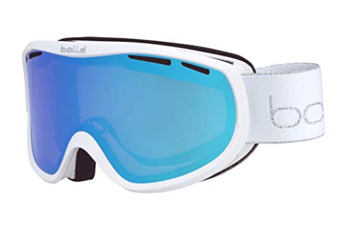 Bollé, Sierra White & Silver Shiny, Vermillon Blue Cat 2, Occhiali Da Sci, Medium, Women'S