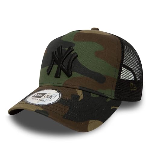 New Era Clean Trucker York Yankees Snapback Cap, Uomo, Black, Osfa (55.8 Cm - 60.6 Cm)
