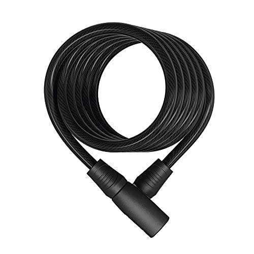 Abus Serratura A Spirale Star 4508K/150 - Per Bicicletta Con Cavo Di 8 Mm Spessore Livello Sicurezza 2 Nero