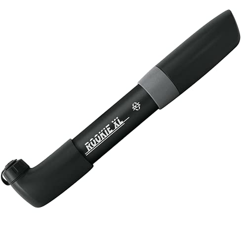 Sks Germany Rookie Xl Black Pompa Per Bici Con Forte Potenza Di Pompaggio (Accessorio Con Testa Reversibile Per Tutte Le Valvole, Robusto E Potente, P