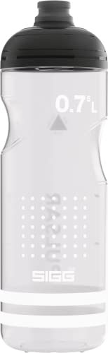 Sigg - Pulsar White Transparent Sports Bottle (0,75 L), Bottiglia Ermetica Ideale Per Il Ciclismo, Piccola E Leggera Bottiglia Senza Bpa Con Valvola S