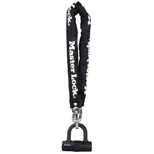 Master Lock Catena Bici Con Mini U Antifurto [Chiave] [Luccheto Certificato] 8234Eurdpro - Ideale Per Proteggere Bicicletta, Bici Elettrica, Bici Da C