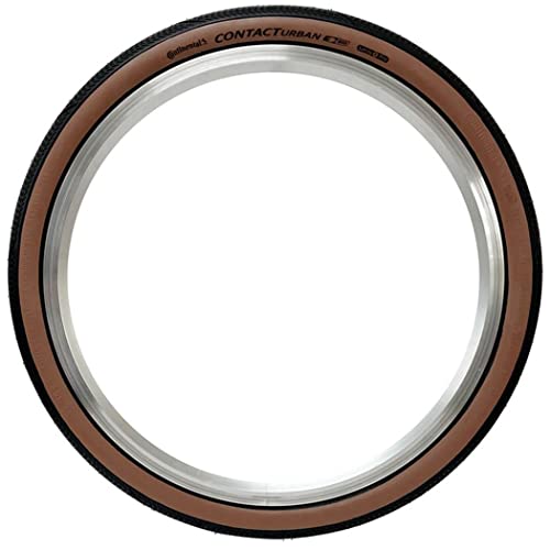 Continental Contact Urban, Tire Unisex-Adult, Black/Brown, 16", 16 X 1.35