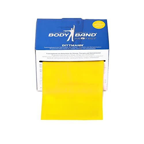 Dittmann Body Band Fitness Band Gymanstik Expander Kraft 25 M Giallo (Leggero)