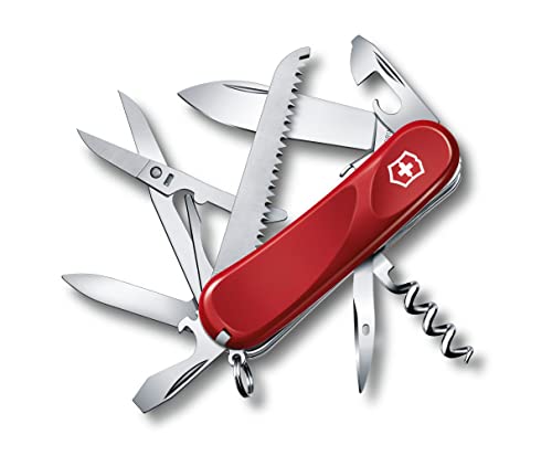Victorinox, Coltellino Svizzero Evolution 17 (15 Funzioni, Forbici, Lama, Seghetto Per Legno)