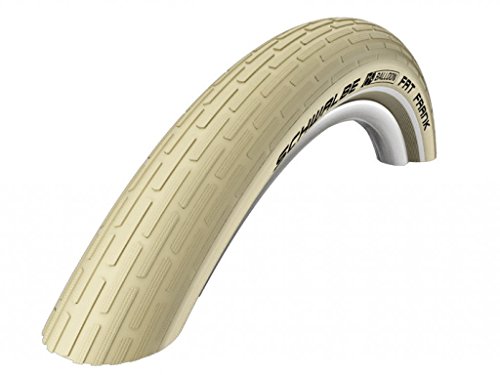 Schwalbe Fahrrad Reifen Fat Frank Sbc // Alle Größen + Farben, Dimensioni:60-559 (26×2,35´´), Variante:Crème Reflex. Drahtreifen