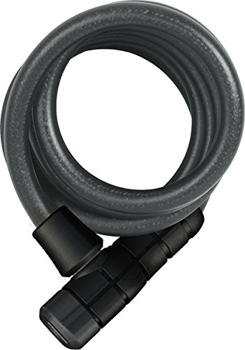 Abus Serratura A Cavo Spiralato Booster 6512K/180 - Serratura Per Bicicletta In Superflessibile Livello Di Sicurezza 4-180 Cm