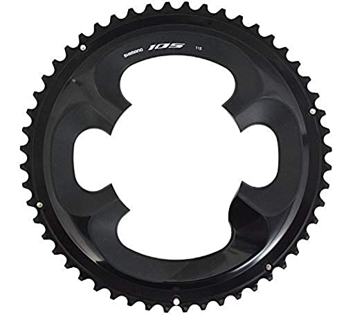 Shimano Piatto 52D R7000 105 52/36 Ciclismo Unisex Adulto, Nero (Nero)