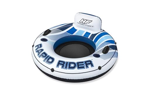 Bestway 43116-5 Ciambella Gonfiabile Con Schienale Hydro-Force Rapid Rider Da 122X122X48,5 Cm