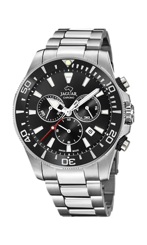 Jaguar J861/3-Orologio Da Uomo Della Collezione Executive, Cassa Da 43,5 Mm, Nero Con Cinturino In Acciaio J861/3