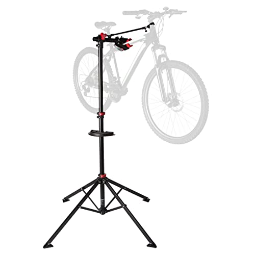 Ultrasport Cavalletto Biciclette, Per Mountain Bike E Tutti Tipi Biciclette A 30 Kg, Incl. Portautensili Scomparto Magnetico, Girevole 360°, Sgancio R