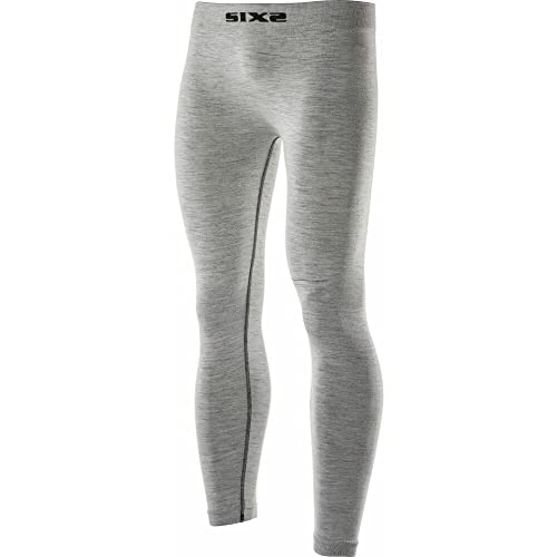 Six2 Wool Grey-L/Xl, Leggings Merinos Carbon Underwear Unisex Adulto