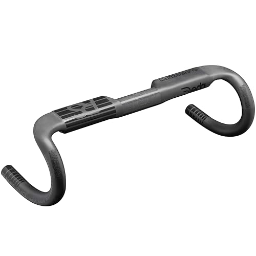 Manubrio Deda Szrshb44 Superzero Rs Aero Carbon, 31,7, 44 Cm, Finitura Pob Unisex-Adulto, Nero, Unica