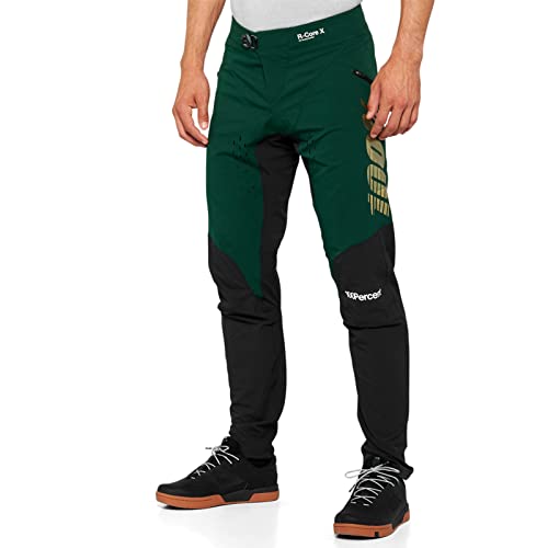 Desconocido Pantaloni Lunghi 100% R-Core X, Verde/Nero, 34", Regular Unisex-Adulto