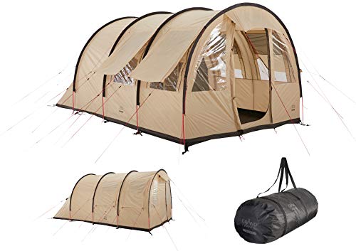 Grand Canyon Helena 3 - Tenda A Tunnel Per 3 Persone | Tenda, Tenda Familiare Con Due Zone Notte | Mojave Desert (Beige)