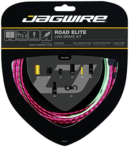 Jagwire Rck703 Kit Cavi E Gaines Unisex Adulto, Rosso