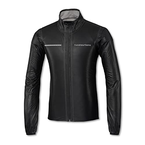Tucano Urbano Nano Rain Corsa-X-Large-Nero-New22, Abiti-Pioggia Unisex-Adulto, Nero, Xl