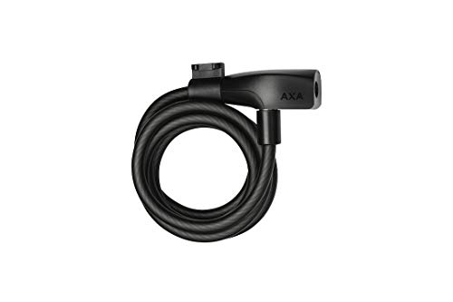 Axa Unisex – Lucchetto A Cavo Per Adulti Resolute 8-150, Nero, 150 Cm