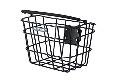 Basil Bremen, Cestino Per Bicicletta. Unisex Adulto, Nero, 28 X 37 X 26 Cm