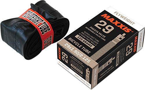 Maxxis Unisex Tubemaxxisflyweight 9P60 Flyweight Tubo 26 X 1 Presta 60 Mm, Nero, 26 X 1.90/5,4 Cm