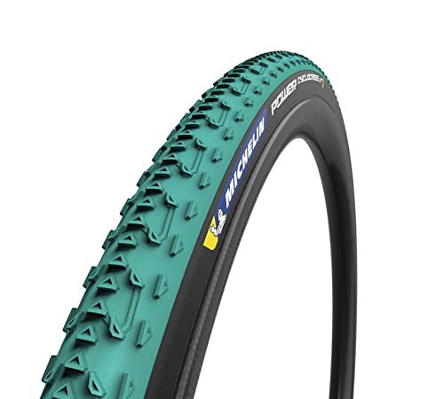 Michelin, Pneumatico Power Cyclocross Jet Tubelessready Nessun Genere, Nero/Verde, 700 X 33 (33-622)