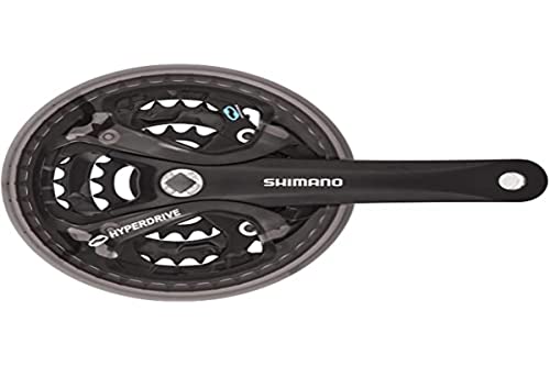 Shimano 3X8, Guarnitura Perno Quadro Unisex Adulto, Nero 44/32/22D