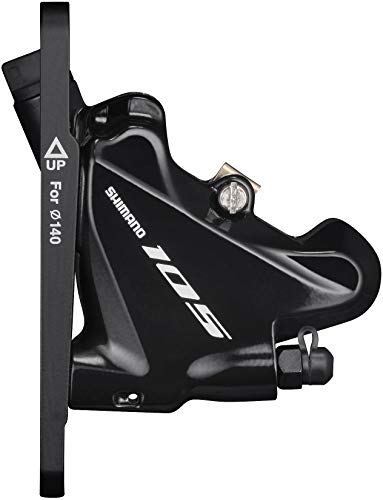 Shimano 4524667636205, Pinza Freno Ant. Shim. Idraul. 105 Br-R7070 Unisex-Adult, Black, Front