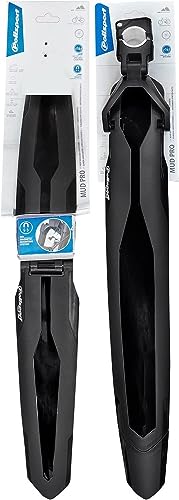 Polisport 8624500001 - Mud Pro Parafanghi Anteriori E Posteriori Universali In 2 Pezzi Per Mountain Bike Ed E-Mountain Bike Con Ruote Da 26'' A 29'' E