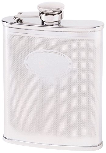 Herbertz Uomo Tasche Bottiglia Fiaschetta In Acciaio Inox, Argento, 177 Ml