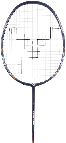 Victor Quadtec Ripple Badminton Racket - Grey/Silver. 4 Grip