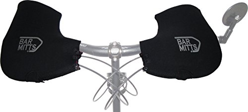 Bar Mitts Mountain Mitts-For Bar End Mirror, Uomo Donna, Black
